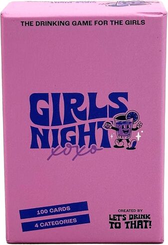 Funwares Let's Drink to That: إصدار Girls Night Out من Island Dogs - لعبة الشرب المثالية للفتيات - 100 بطاقة in Kuwait
