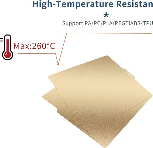 لوحة بناء PEO H1H مزدوجة الجوانب من IdeaFormer لمختبر Bambu X1/X1C/X1E/P1P/P1S/A1، لوحة فولاذية مرنة PEO+Phantom H1H زنبركية 257x257 مم لطابعات Bambu ثلاثية الأبعاد in Kuwait