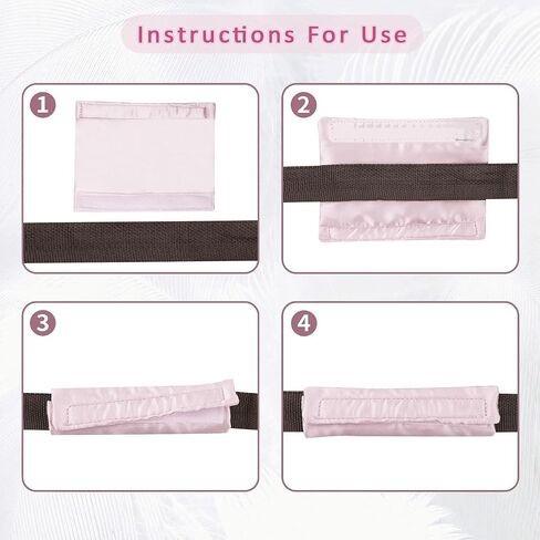 Satin CPAP Strap Covers Silky CPAP Mask Frame Covers to Fit DreamWear or ResMed AirFit CPAP Headgear Cover Face Cushion Pads Set to Protect Hair Reduce Lines and Hair Pulling (Pink) in Saudi Arabia