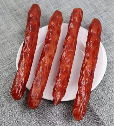 3 قطعة السجق الصيني الاصطناعي محاكاة واقعية الغذاء هوت دوج نموذج لعرض الدعائم الديكور in Kuwait