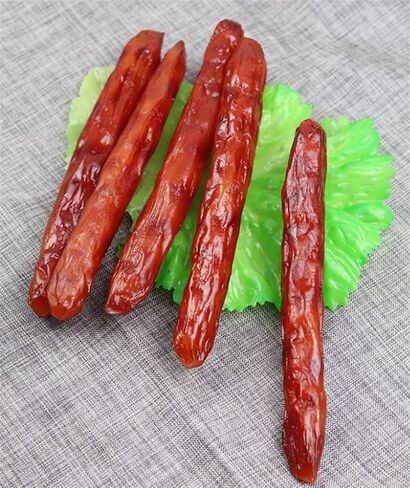 3 قطعة السجق الصيني الاصطناعي محاكاة واقعية الغذاء هوت دوج نموذج لعرض الدعائم الديكور in Kuwait