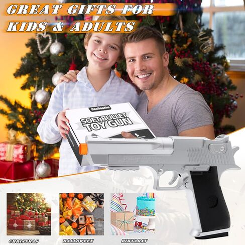 Pirate Toy Gun with 30 Foam Dart Bullets - Soft Bullet Toy Guns Toy Foam Blaster Shooting Educational Toy Model - Christmas Halloween Birthday Gifts for Boys Girls Adults Kids Age 3+ in Saudi Arabia