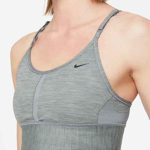Nike Dri-FIT Indy Light-Support Padded Longline Sports Bra (Grey),Medium in Saudi Arabia