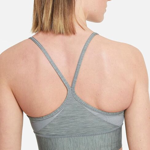 Nike Dri-FIT Indy Light-Support Padded Longline Sports Bra (Grey),Medium in Saudi Arabia