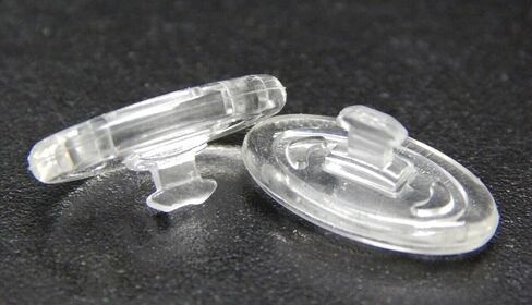 Primadonna 13mm Oval Ultra-Soft Silicone Nose Pads for Permium Sunglasses and Eyeglass Brands Compatible with Barton Perreira (6) in Kuwait