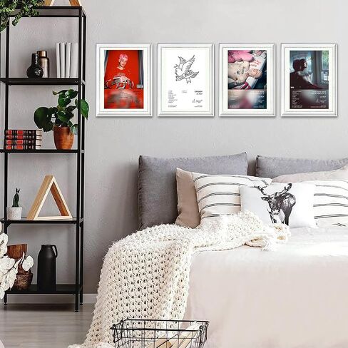 sigeliu Lil Peep Poster Album Cover Limited Edition Posters (Set of 4) Unframed 8in x 12in(20x30cm) Wall Art Decor Print Picture Paintings for Living Room Bedroom Decoration in Saudi Arabia