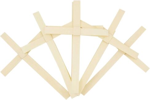 Needzo Small Hand Held Folded Easter Palm Cross, 4 Inch, Pack of 10 in Saudi Arabia