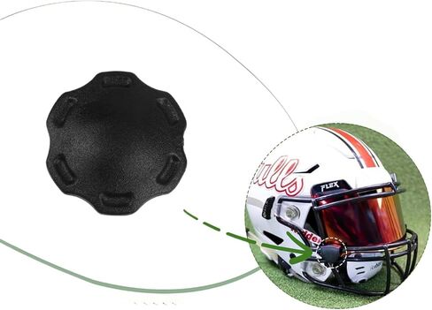 براغي إبهام لخوذة كرة القدم، براغي حزام الذقن للرجبي متوافقة مع حزمة Riddell SpeedFlex المكونة من 2 in Saudi Arabia