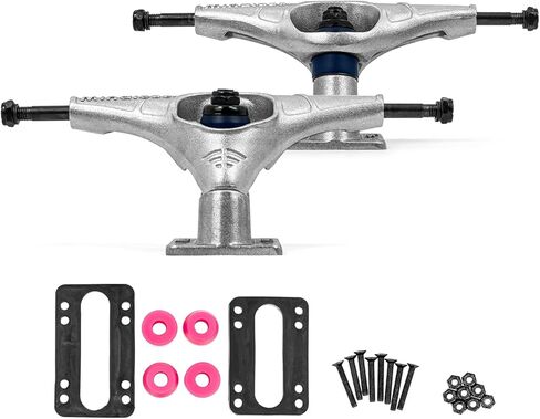 Mindless Surf Skate Trucks Sand Blasted Pair W Extra Bushings | 159mm Fast and Progressive Trucks Low Weight Responsive for Fast Turns Snappy Cutbacks | Spare Set for Longboard Surf Skateboard in Saudi Arabia