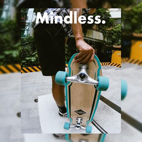 Mindless Surf Skate Trucks Sand Blasted Pair W Extra Bushings | 159mm Fast and Progressive Trucks Low Weight Responsive for Fast Turns Snappy Cutbacks | Spare Set for Longboard Surf Skateboard in Saudi Arabia