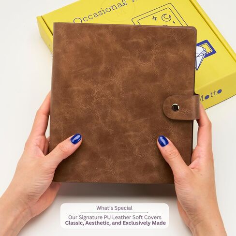 320 Pockets Sophisticated Textured PU Leather Photo Album For Fujifilm Instax Mini, Polaroid Snap PIC-300, Kodak Mini 3-Inch Film (Coffee Brown, For Instax Mini) in Saudi Arabia