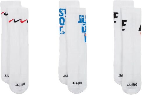 Nike Little Boys DRI-Fit Cushioned Crew Socks 3 Pack in Saudi Arabia