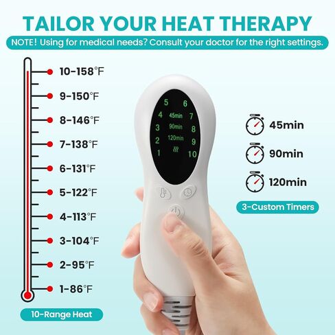 TABEKE Hip Heating Pad for Hip/Sciatica Pain Relief, Hip Support Brace, Lower Back/Thigh/Buttock Electric Heat Pad, Hot Physical Therapy Devices for Men, Women in Saudi Arabia