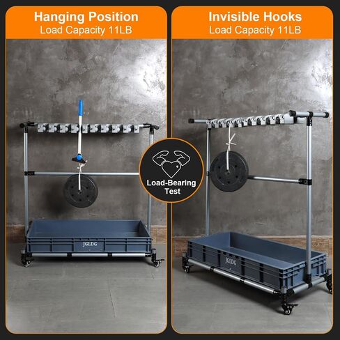 Mop and Broom Holder with Wheels - Keep Your Cleaning Tools Organized! (L) in Kuwait