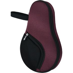 Cosmos Table Tennis Paddle Bag Paddles Case Cover Waterproof Ping Pong Racket Bat Storage Case Holder with Ping Pong Ball Mesh Storage Pocket Organizer, Fits 2 Paddles (For 2 Paddles) (Burgundy)