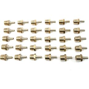 LTWFITTING Brass Barb Fitting Coupler/Connector 5/16-Inch Hose ID x 1/2-Inch Male NPT Fuel(Pack of 30)