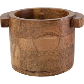 Foreside Home & Garden Handled Natural Acacia Wood Pinch Bowl