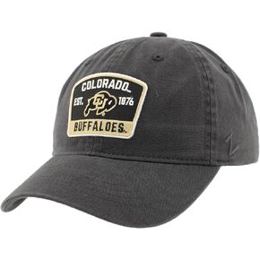 ZHATS Men's Standard NCAA Officially Licensed Hat Scholarship Patch Charcoal Switchback, Grey, One Size