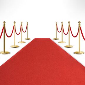 Extra Thick Non-Slip Red Carpet Runner for Party，Reusable Red Carpet Runway Rug，Aisle Runner Rug for Wedding Ceremony，Outdoor Red Carpet（3ft x 10ft） in Kuwait