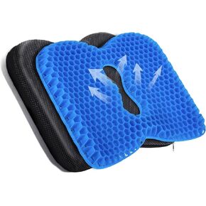 Kayak Seat Cushion, Extra Large Anti Slip Thicken Gel Kayak Seat Pad Breathable Waterproof Kayak Cushion for Sit in Kayaks Canoe and Boat, Lifetime Kayak Accessories Equipment Gear for Fishing Kayak