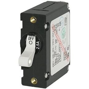Blue Sea Systems 7197 A-Series Toggle Circuit Breaker - Single Pole,Beige
