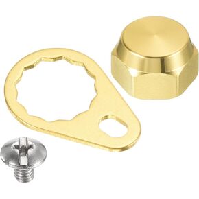 PATIKIL Fishing Reel Screw Nut Locking Plate, Left Handle Locking Caps Screw Nut Replacement for DIY Fishing Accessories