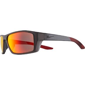 Nike CT8226-021 Brazen Shadow M Sunglasses Matte Dark Grey/Black Frame Color, Grey with Red Mirror Lens Tint