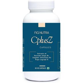 FiG Nutra’s CPlusZ: High Potency Curcumin with Black Pepper & Ginger Extracts – Enhanced Formula for Joint & Metabolic and Antioxidant Support – 60 Veg Caps