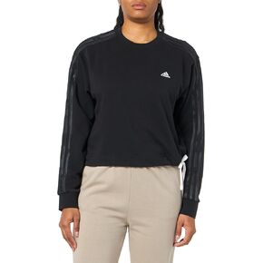 adidas Women's Floral Graphic 3-Stripes French Terry Sweatshirt