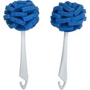 COMPAC HOME Dish Wand China Durable Foam Sponge Petals Brush and Clean Dishes, Pots, Bottles, & Glassware, 2 Count