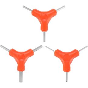 HARFINGTON 3pcs Y-Shaped 3 Way Bike Hex Wrench Set 2.5/3/4mm 3/4/5mm 5/6/8mm Y-Type Inner Hex Wrench All-In-One Multi Portable Biking Torque Spanner for Bicycle Cycling Repair Tool, Yellow
