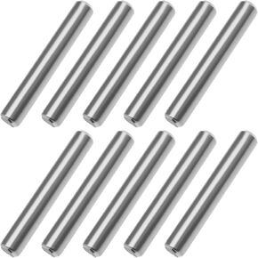 Create idea 40PCS 6x40mm Dowel Pin 304 Stainless Steel Shelf Support Pegs Pin Fasten Elements for Fixing a Component Position Join Components Sliver Tone