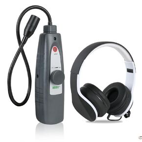 Ultrasonic Leak Detector with Headphones, 40KHz ±2KHz Air Leak Detector, Steam Pipe Leak Detector, Automotive Noise Finder, Adjustable Sensitivity, 420MM Probe, High Sensitive Sensor