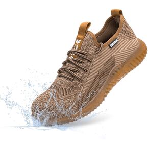 أحذية Furuian Steel Toe للرجال والنساء أحذية عمل مقاومة للماء أحذية رياضية آمنة مريحة وخفيفة الوزن ومقاومة للثقب سهلة الارتداء أحذية عمل غير قابلة للتدمير