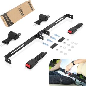10L0L 42" Golf Cart Seat Belts Kit with Bracket 35" x 6.9" Universal Fits 2 Passenger EZGO TXT Yamaha Club Car DS Precedent