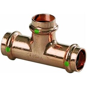 Viega 77377 ProPress Zero Lead Copper Tee with 1/2-Inch P x P x P, 10-Pack