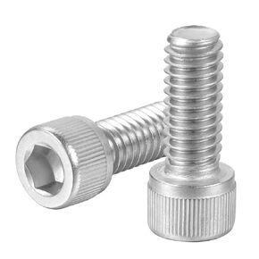 M8-1.25 x 60mm Socket Head Cap Screws 304 Stainless Steel 18-8 Allen Socket Drive Machine Thread Bolts Screws, Full Thread, 10PCS