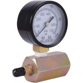 SharkBite 3/4 Inch Pressure Test Kit, 100 PSI, Push to Connect Brass Plumbing Fitting, PEX, Copper, CPVC, 25489Z