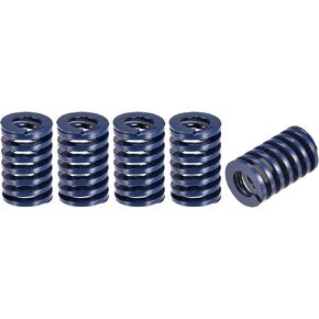 uxcell 3D Printer Die Spring, 5pcs 22mm OD 35mm Long Spiral Stamping Light Load Compression Mould Die Springs for 3D Printer Electric Part, Blue