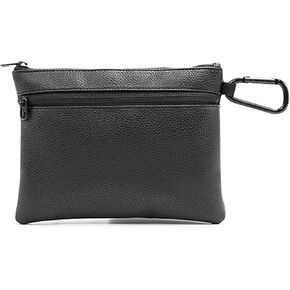 Golf Ball Pouch Tee Holder Belt Waist Bag Leather Golf Ball Bag Pouch Zippered Golf Pouch Golf Accessory Pouch,Golf Accessories for Men
