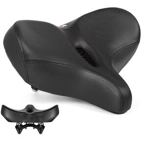 Bike Seat for Peloton Bike, Oversized Bike Seat Cushion Compatible with Stationary Bike, Indoor Cyling Bike or Exercise Bikes, Bike Saddle Replacement for Men & Women, Peloton Accessories