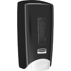 Rubbermaid Commercial 3486592 Flex Wall-Mounted Manual Skin Care Dispenser, Black, 1000- to 1300 mL