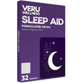Natural Sleep Patch - Contains Melatonin, 5-HTP & Magnesium - Tranquil Sleep & Jet lag - Fall Asleep Faster – Sleeping Patch for Adults - Comfortable & Easy to Apply
