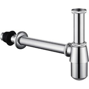 ZM Zinc&SS Bottle Trap Pipe Basin Sink Waste Kit 1-1/4'', 120mm Inlet, 300mm Outlet