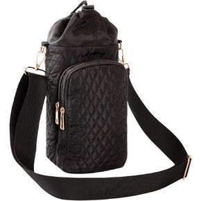 Water Bottle Bag 32/40oz Sports Water Bottle Holder with Strip Water Bottle Sling Crossbody Carrier Bag