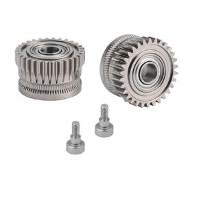 POLISI3D K1 Max Extruder Gears Kit Hardened Steel Nickel Plating All Metal Drive Gear High Hardness Compatible with Creality K1C / K1 / K1 Max 3D Printer Accessories Parts