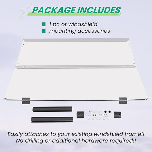 KUAFU Clear Windshield Compatible with 2000.5 - UP Golf Cart Club Car DS Fold Down in Saudi Arabia