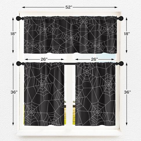 Fall Maple Leaves Kitchen Curtains Autumn Red Orange Yellow Gold Window Curtains Valance and Tier Set 36 Inch Rod Pocket Short Tier Curtain for Room, Cafe Kitchen Decor in Saudi Arabia