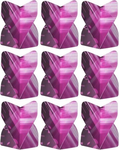 PATIKIL Dart Flights، قطع غيار إكسسوارات السهام القياسية PET لطرف فولاذي ناعم، نمط مخطط سميك in Saudi Arabia