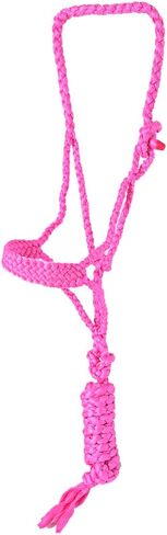 HILASON Western Horse Halter Basic Poly Rope with Lead Floral Leather 10 Ft | Horse Halter | Horse Poly Rope Halter | Rope Halters for Horses | Horse Halters and Lead Rope in Saudi Arabia